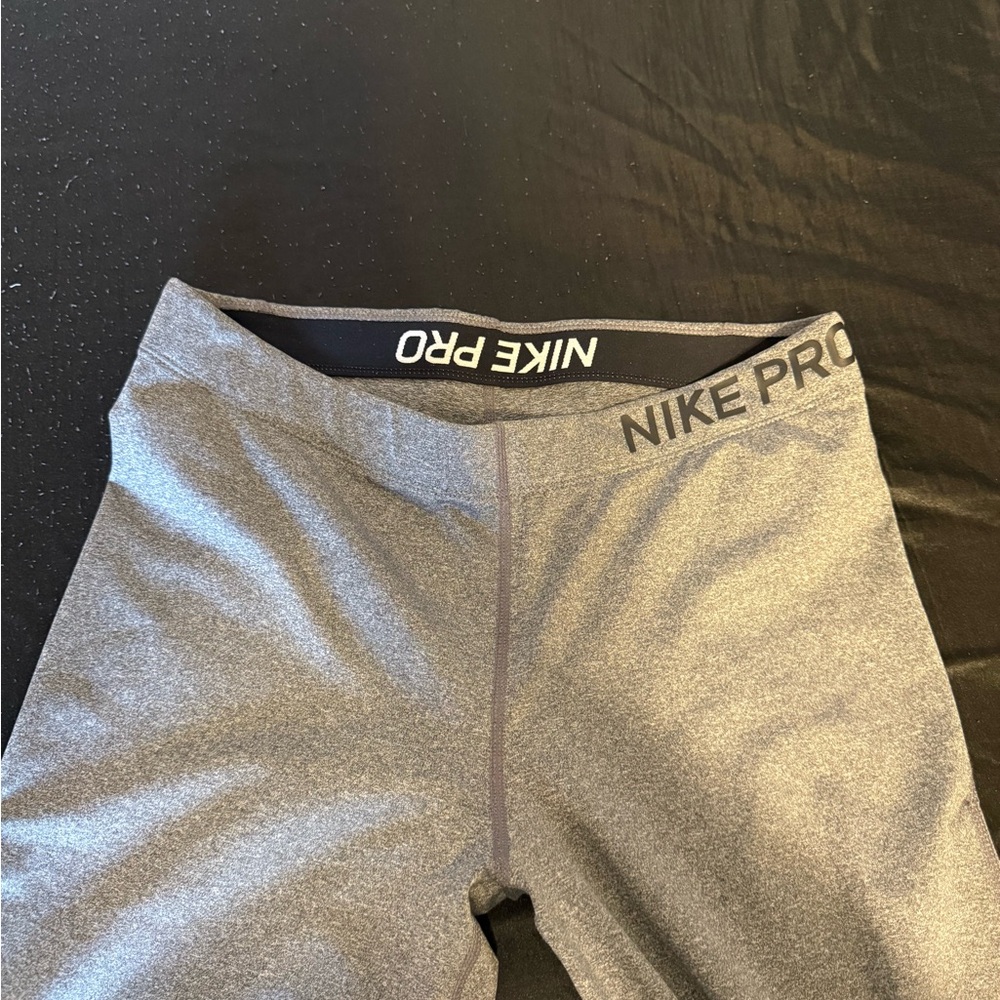 Nike Pro Silver And Black Leggings - image 3